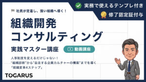 組織開発コンサルティング実践マスター講座｜組織診断からカルチャー定着の構築を導く「4ステップ」